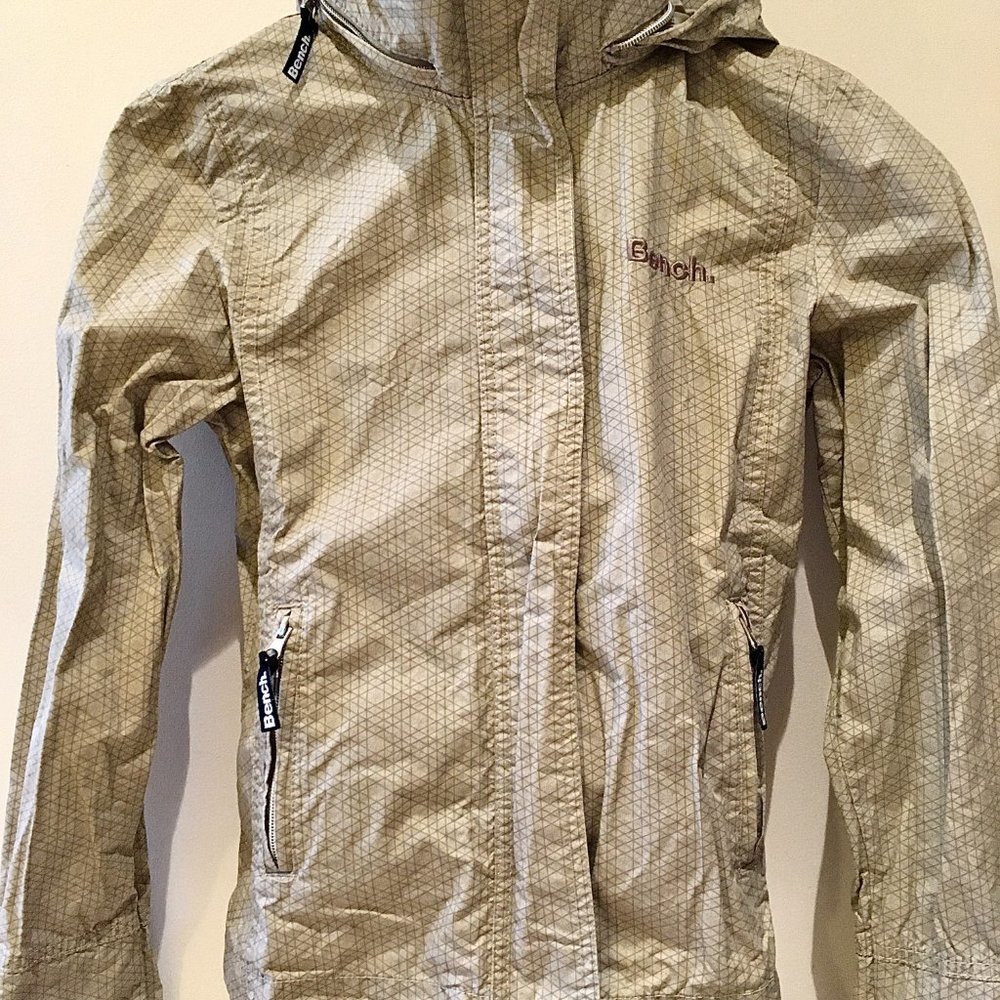 Bench UrbanWear Zip Up Gold Hooded Jacket